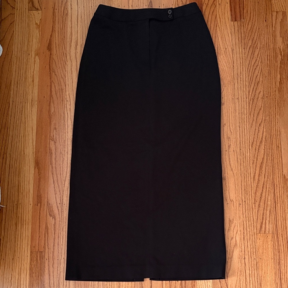 Preview Collection Classic Black Long Pencil Skirt - Picture 4 of 7
